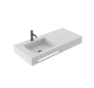 SILK LEFT WASHBASIN WITH TOWEL HOLDER