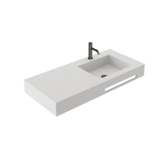 SILK RIGHT WASHBASIN WITH TOWEL HOLDER