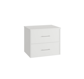 MÓVEL SUSPENSO 60CM 2G PUX BRANCO C/ TAMPO