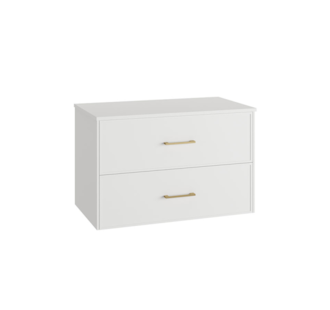 MÓVEL SUSPENSO 80CM 2G PUX OURO C/ TAMPO