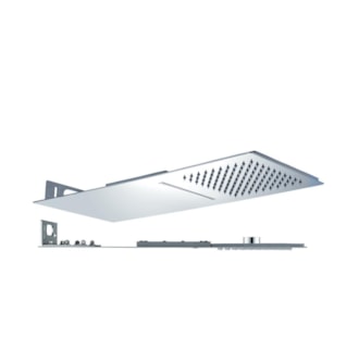 SQUARE CASCADE CHUVEIRO FIXO ULTRA SLIM - ENCASTRAR À PAREDE