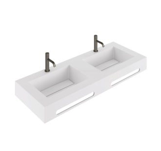 LAVABO RIME DUO CON ABA Y TOALLERO