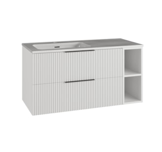 MUEBLE IGNIS (1 ESTANTE) C0N LAVABO MANG NEGRO