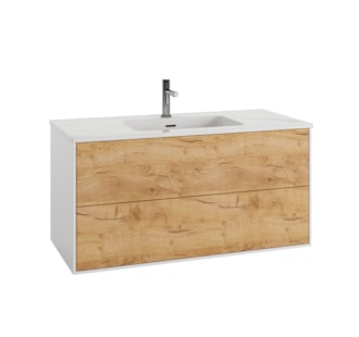 100CM NUT VANITY | 2 DRAWERS WASHBASIN