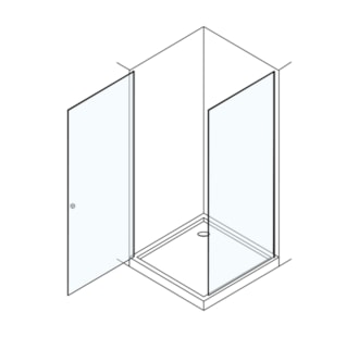 MAMPARA DE DUCHA 1 PUERTA + LATERAL