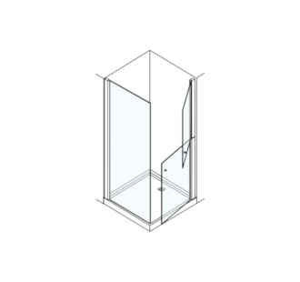 SHOWER ENCLOSURE DOUBLE DOOR + 1 LATERAL