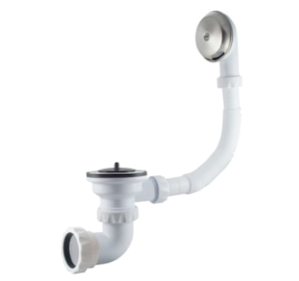VÁLVULA BANHEIRA PVC C/ CURVA